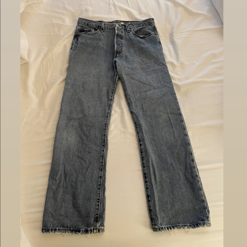 Levi’s Vintage Distressed Straight Jeans